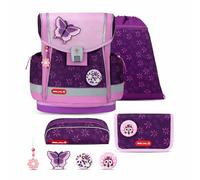 Belmil Classy Plus Schulranzen Set 5-teilig mit Brustgurt (405-78/AG/S) (Purple Spring)