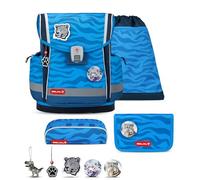 Belmil Classy Plus Schulranzen Set 6-teilig mit extra Schlüsselanhänger (405-78AG/S/K) (Animal Kingdom)