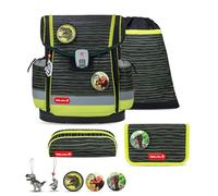 Belmil Classy Plus Schulranzen Set 6-teilig mit extra Schlüsselanhänger (405-78AG/S/K) (Prehistoric Times)