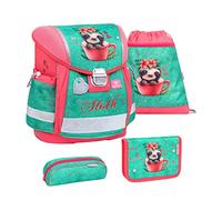 Belmil Classy Schulranzen-Set 403-13/AG/S – 4-teilig (Cute Sloth)