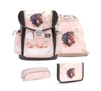 Belmil Classy Schulranzen Set 4 - teilig (403-13/AG/S) (Horse Chestnut)