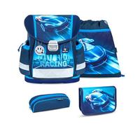 Belmil Classy Schulranzen Set 4 - teilig (403-13/AG/S) (Racing Blue Neon)