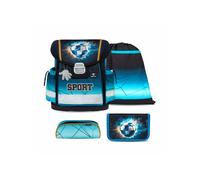 Belmil Classy Schulranzen-Set 4-teilig ""Fire Football"" mit Brustgurt Fire Football