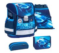 Belmil Classy Schulranzen-Set 4tlg Racing Blue Neon