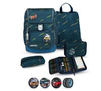 Belmil Comfy Plus Premium Schulranzen Set 5-teilig "Orion Blue" 16 Liter