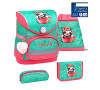Belmil Compact ergonom. Schulranzen-Set 4-teilig"Cute Sloth"mit Brustg, Magnetv