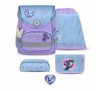 Belmil Compact ergonomisches Schulranzen-Set 5-teilig "Tropical Hummingbird" mit
