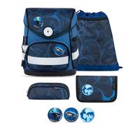 Belmil Compact mit Patches Schulranzen-Set 5-tlg. - WAVE STORM