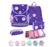 Belmil Compact Plus Premium Schulranzen Set 5-teilig "Dahlia"