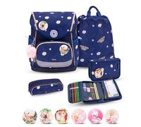 Belmil Schulranzen Premium Compact Plus Set 5-teilig Daisy