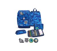 Belmil Compact Plus Premium Schulranzen Set 5-teilig ""Glacier Blue"" Glacier Blue