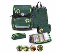 Belmil Compact Plus Premium Schulranzen Set 5-teilig "Twist of Lime"