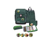 Belmil Premium Comfy Plus ergonomisches Schulranzen Set 5 - teilig, für kleine Kinder/Erstklässler - STAEDTLER, Brustgurt, Hüftgurt, Magnetverschluss (405-73/P/S) (Twist of Lime 2)
