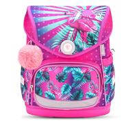 Belmil Compact Schulranzen mit Brustgurt, Magnetverschluss (405-41) (Tropical Flamingo)