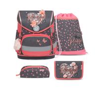 Belmil Compact Schulranzen Set 4-teilig mit Brustgurt - Bloomy Blossom Bloomy Blossom Koffer24