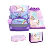 Belmil Compact Schulranzen-Set 4-tlg. - RAINBOW UNICORN MAGIC