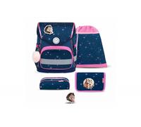 Belmil COMPACT SET mit Patches ergonomisches Schulranzen-Set 4-teilig Hufeisen Schulranzen Set