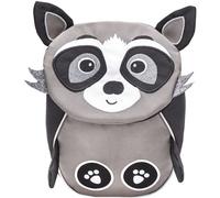 BELMIL® Kindergartenrucksack Mini Animals Raccoon 18,0 x 11,0 x 25,0 cm grau/schwarz 4,0 l