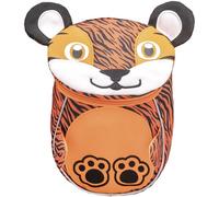 Belmil Kindergartenrucksack mit Brustgurt und Namensschild für 1-3 Jährige/Jungen - Mädchen / 4 L/Grün/in Tierform: Tiger (305-15 Mini Tiger)