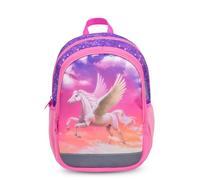 Belmil Kindergartenrucksack mit Brustgurt und Namensschild für 3-6 Jährige/Krippenrucksack Kindergartentasche Kindertasche (Pegasus 2)