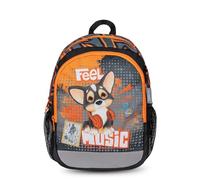 Belmil Kindergartenrucksack mit Brustgurt und Namensschild für 3-6 Jährige/Krippenrucksack Kindergartentasche Kindertasche (Feel The Music 2)