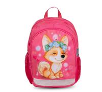 Belmil Kindergartenrucksack mit Brustgurt und Namensschild für 3-6 Jährige/Krippenrucksack Kindergartentasche Kindertasche (Cute Puppy 2)