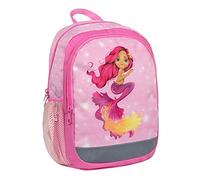 Belmil Kindergartenrucksack Kiddy Plus mit Brustgurt und Namensschild für 3-6 Jährige Pinky Mermaid