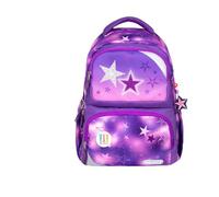 Belmil Maxi Pack ergonomischer Schulrucksack für Kinder mit Brustgurt und Patches Schultasche Schulranzen Mädchen (338-37 Stars)