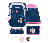 Belmil Maxi Schulranzen Set 5-teilig mit Brustgurt (405-83/AG/S) (Meet Your Horses)