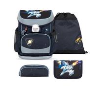 Belmil Mini-Fit ergonomisches Schulranzen-Set 4-teilig Raumschiff Schulranzen Set