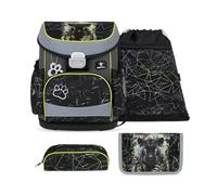 Belmil Mini-Fit Schulranzen Set 4 -teilig (405-33/AG/S) (Black Panther)