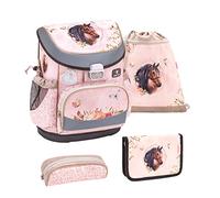 Belmil Mini-Fit Schulranzen Set 4 -teilig (405-33/AG/S) (Horse Chestnut 2)