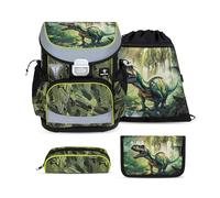 Belmil Mini-Fit Schulranzen Set 4-teilig mit Brustgurt - Lost World Lost World Koffer24