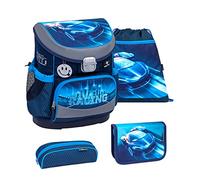 Belmil Mini-Fit Schulranzen Set 4 -teilig (405-33/AG/S) (Racing Blue Neon)