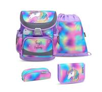 Belmil Mini-Fit Schulranzen-Set 4-tlg. - RAINBOW UNICORN
