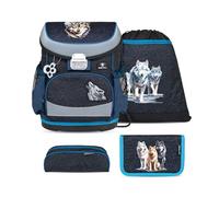 Belmil Mini-Fit Schulranzen Set 4 -teilig (405-33/AG/S) (Wolves Pack)