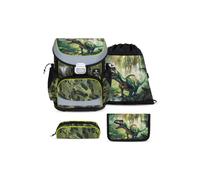 Belmil Mini-Fit Schulranzen-Set 4-teilig ""Lost World"" mit Brustgurt Lost World