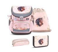 Belmil Mini-Fit Schulranzen-Set 4-tlg. - HORSE CHESTNUT