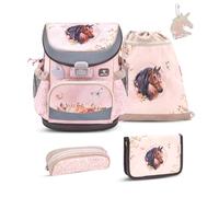 Belmil Mini-Fit Schulranzen Set 5-teilig mit extra Schlüsselanhänger (405-33AGS GRAT) (Horse Chestnut 2025)