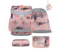 Belmil Mini-Fit Schulranzen Set 5-teilig mit extra Schlüsselanhänger (405-33AGS GRAT) (Rose Ballet)