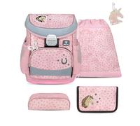 Belmil Mini-Fit Schulranzen Set 5-teilig mit extra Schlüsselanhänger (405-33AGS GRAT) (Star Horses)