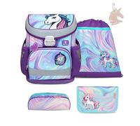 Belmil Mini-Fit Schulranzen Set 5-teilig mit extra Schlüsselanhänger (405-33AGS GRAT) (Unicorn Dream)
