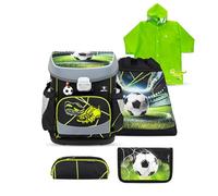 Belmil Mini-Fit Schulranzen Set 5 - teilig mit Regenponcho (405-33/AG/S/RP) (Champion's Kick)