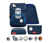 Belmil Motion ergonomisches Schulranzen Set 5-teilig "Wolves" aus recyceltem Mater