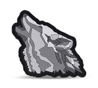Belmil Patches mit Klettverschluss - kompatibel mit Schulranzen Comfy/Smarty (Grey Wolf)
