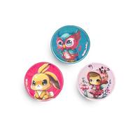 Belmil Patches mit Klettverschluss Set 3-teilig- kompatibel mit Schulranzen Comfy/Smarty (Cuties 2)