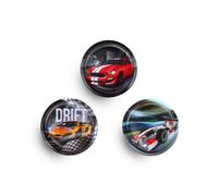 Belmil Patches mit Klettverschluss Set 3-teilig- kompatibel mit Schulranzen Comfy/Smarty (Drift 2)