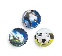 Belmil Patches mit Klettverschluss Set 3-teilig- kompatibel mit Schulranzen Comfy/Smarty (Football)