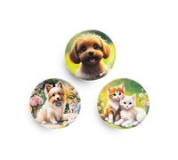 Belmil Patches mit Klettverschluss Set 3-teilig- kompatibel mit Schulranzen Comfy/Smarty (My Pets)