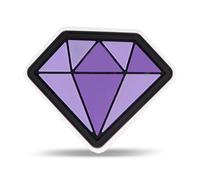 Belmil Patches mit Klettverschluss Set 3-teilig- kompatibel mit Schulranzen Comfy/Smarty (Purple Diamond)